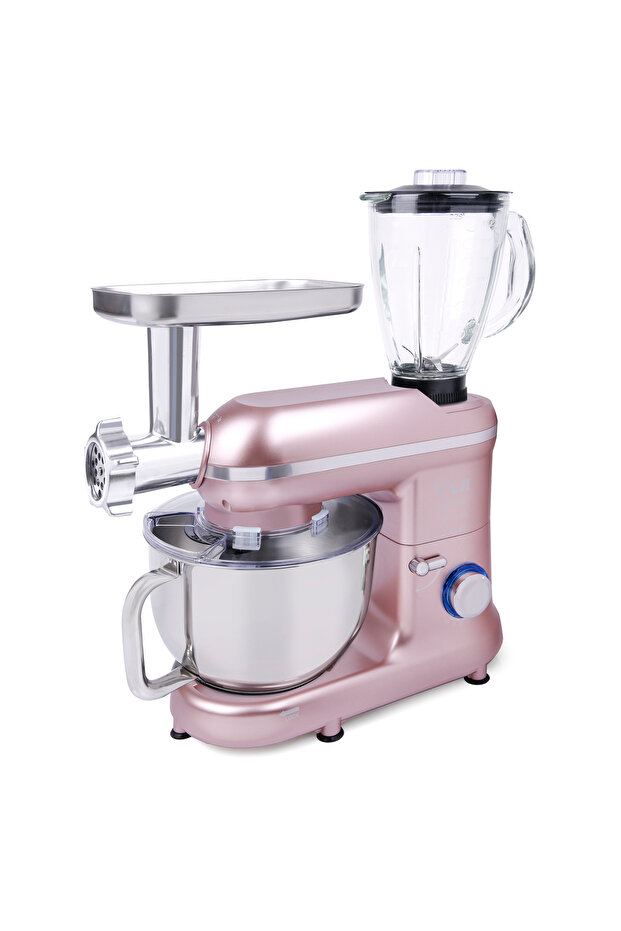 M120 Multi-fonksiyonel 3'ü Bir Arada Stand Mikser Kıyma Setli Ve Blender Özellikli Rose - 4