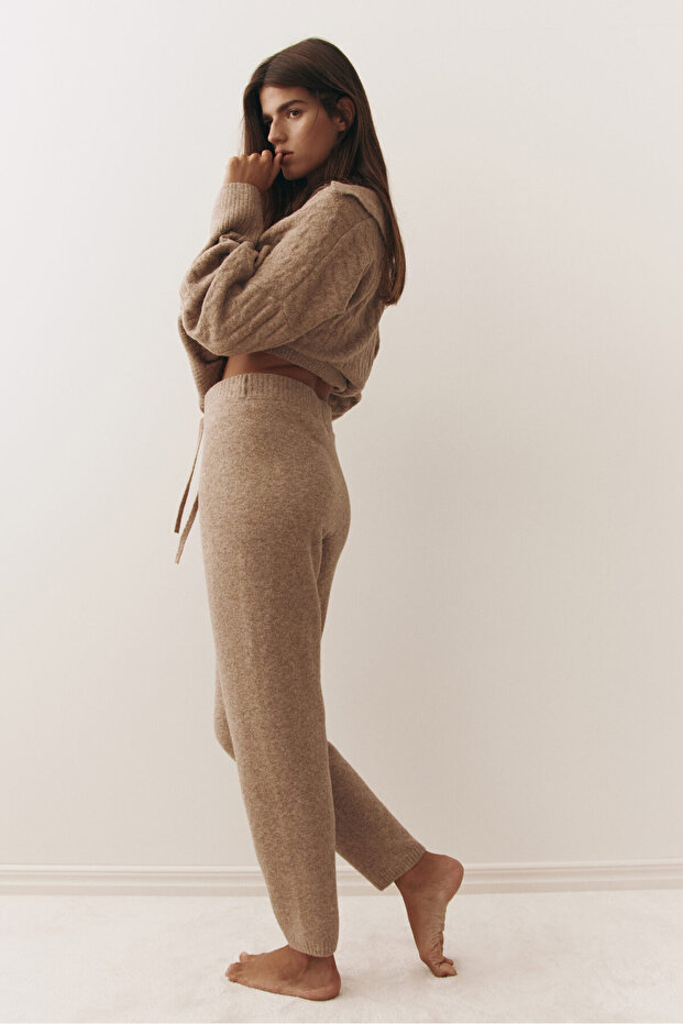 İnce Triko Jogger Pantolon - 4