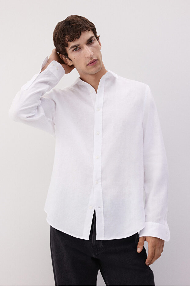 Keten Gömlek Regular Fit - 3