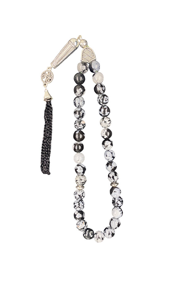 Snow Obsidian Prayer Beads