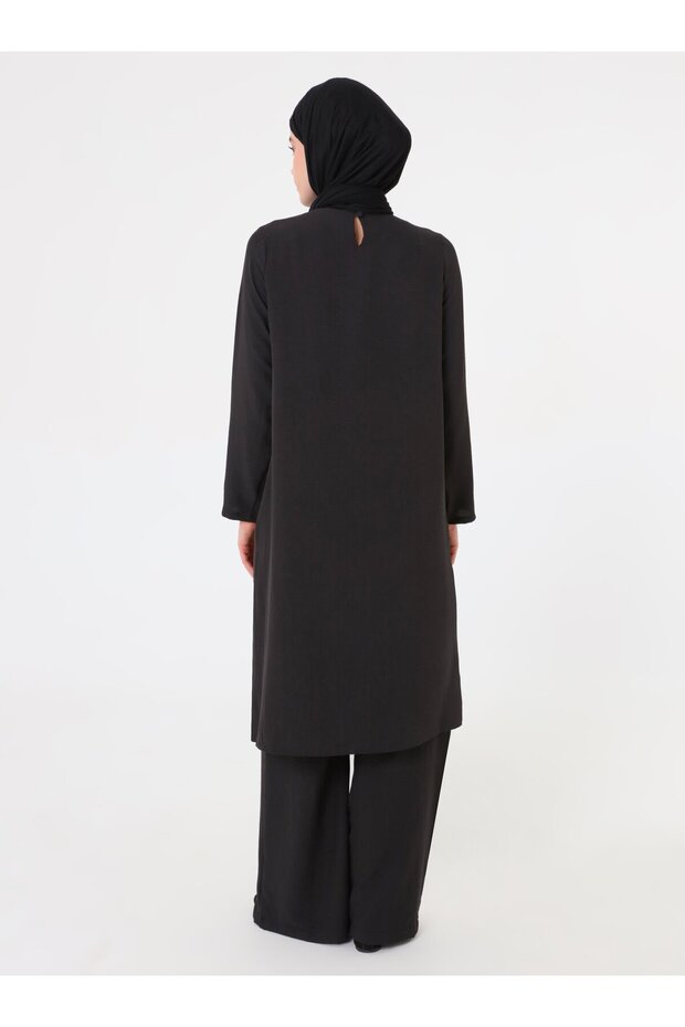 Aerobin Basic Tunik&Pantolon Takım - Siyah - - 7