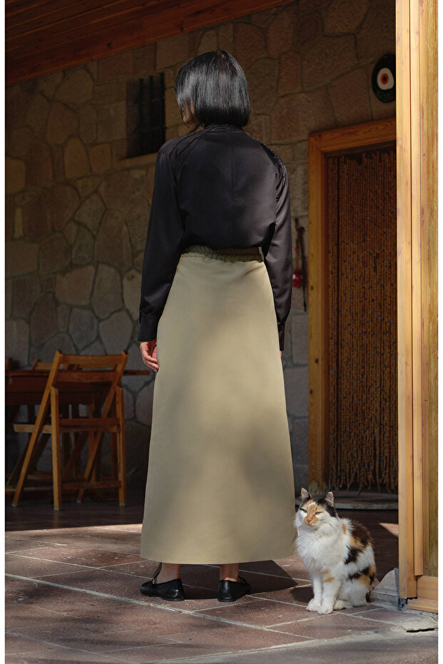 Trenç Soft Haki Kalem Etek - 5