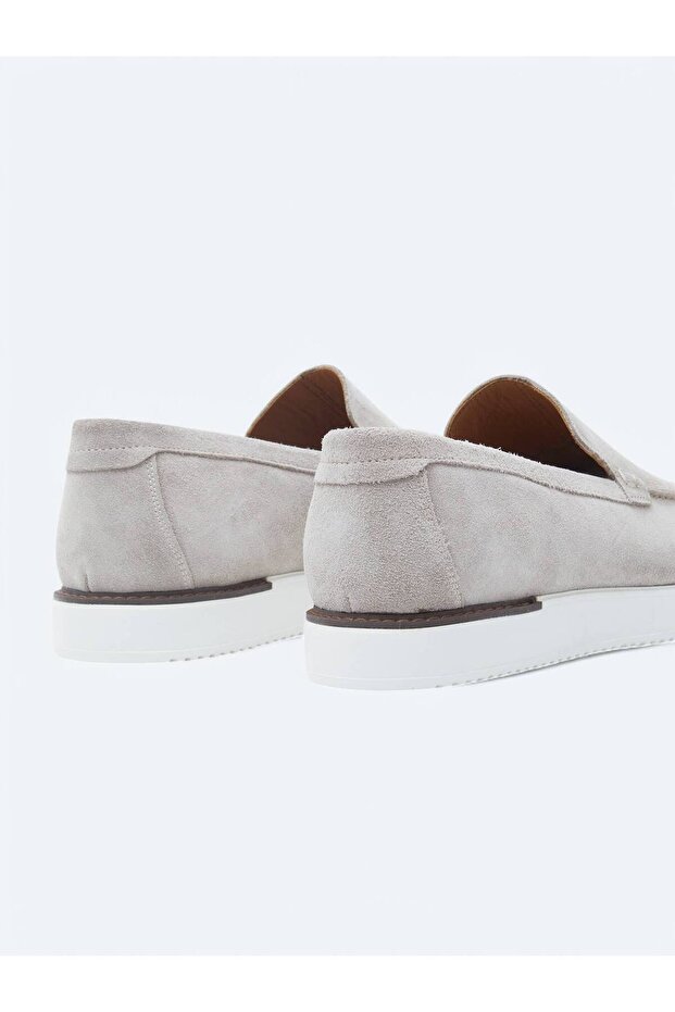 Bej Süet Smart Casual Ayakkabı - 5