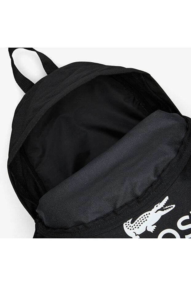 Men's Printed Black Backpack - 4