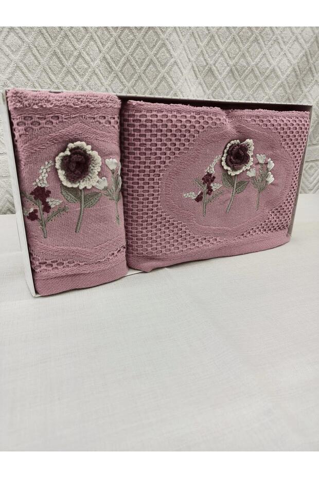 100% Cotton Handmade Dowry Towel for Mother and Daughter, Water Absorbent Thick Towel