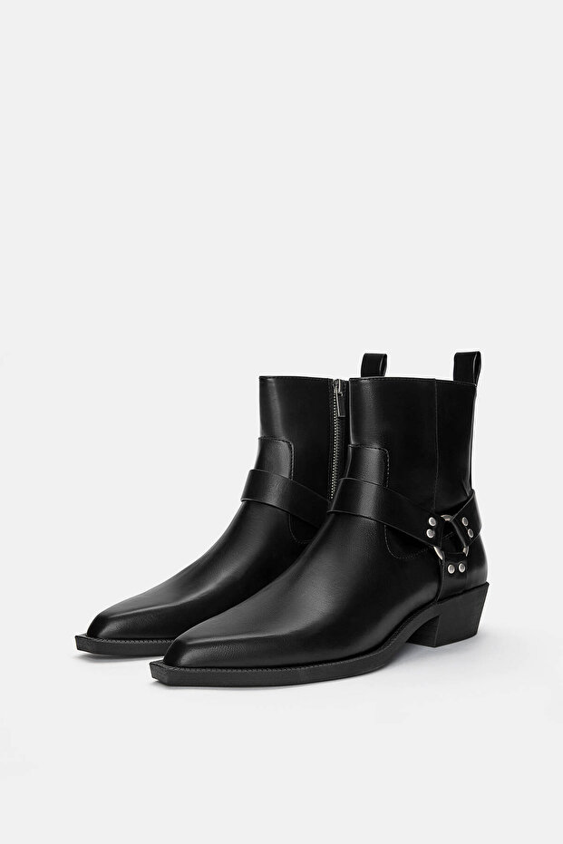 Kovboy bot süet tokalı - 4