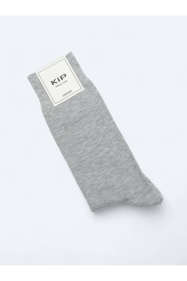 Gri %75 Pamuk ,%23 Polyamid ,%2 Elastan Çorap - 1