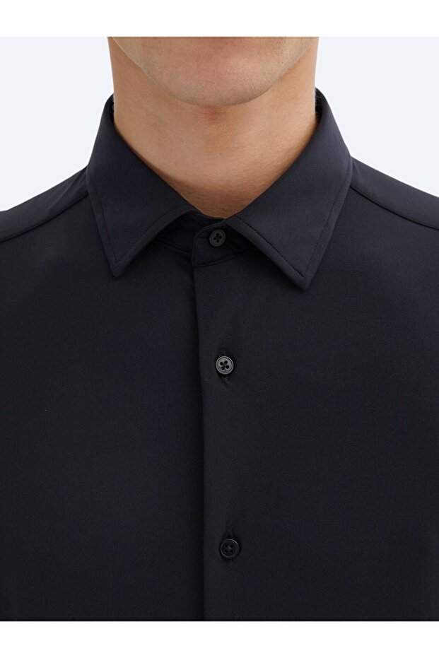 Siyah Regular Fit Casual Gömlek - 5