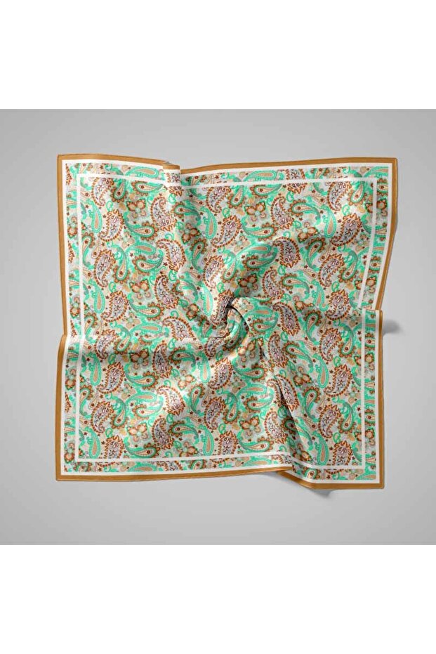 Natural Patterned Scarf - 1