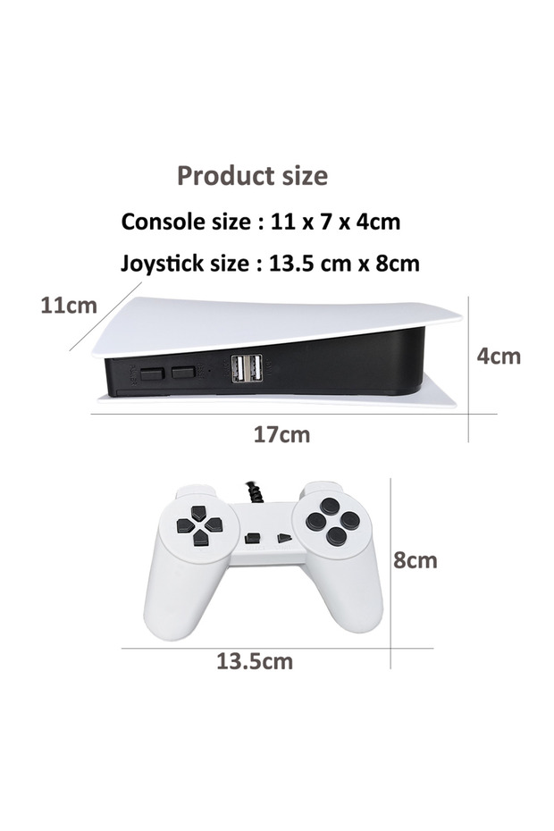GS5 Console Game Station 5 HD Game Console with Dual Gamepad Plug & Play Video Game Built in 20 - 7