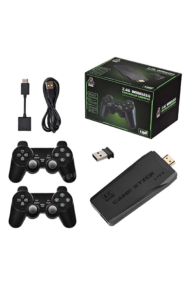 Wireless Retro Game Console, 64GB, Plug and Play