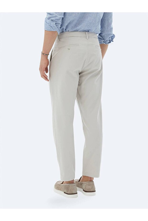Taş Dokuma Carrot Fit Smart Casual %100 Pamuk Pantolon - 5