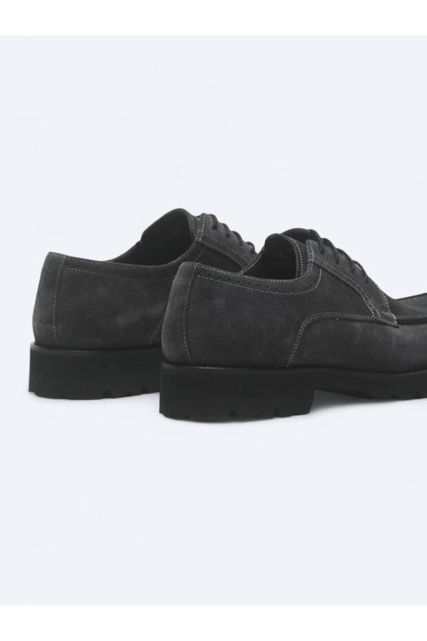 Antrasit Süet Smart Casual Ayakkabı - 5