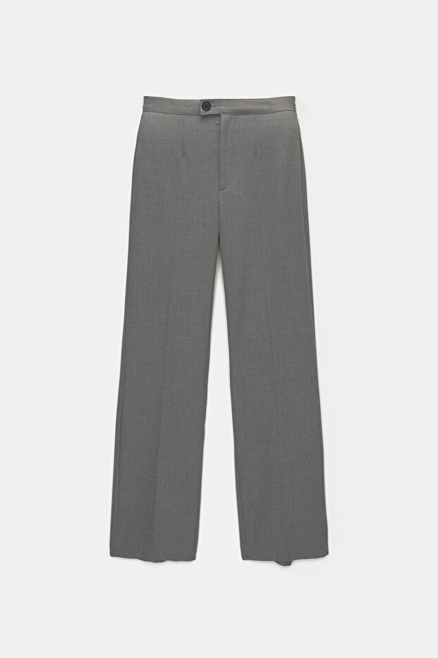 Pensli straight kumaş pantolon - 7