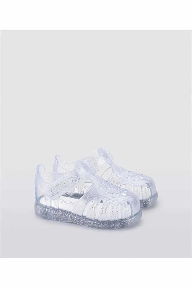 Tobby Gloss Glitter Children's Gray Sandals S10308-ıgr091
