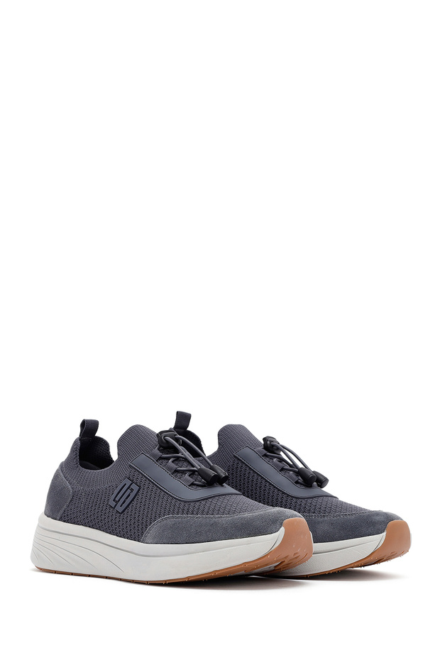 Zero Erkek Gri Kalın Tabanlı Kumaş Sneaker 25SFD69506F - 3