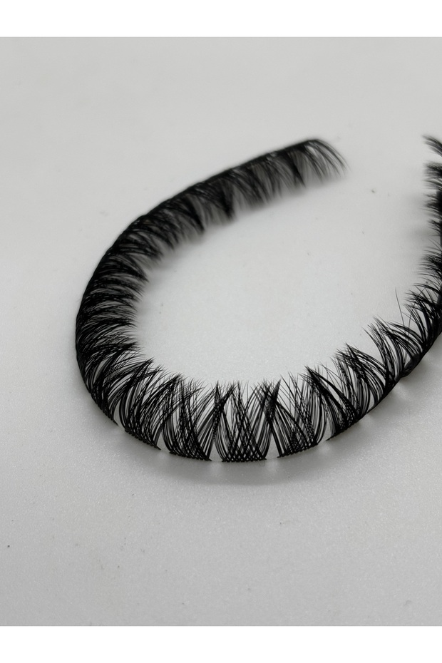 Ipli Kirpik ,volumlu Ekspres Kirpik ,12mm ,siyah ,hızlı Kirpik,takma Kirpik,5adet Ip - 7
