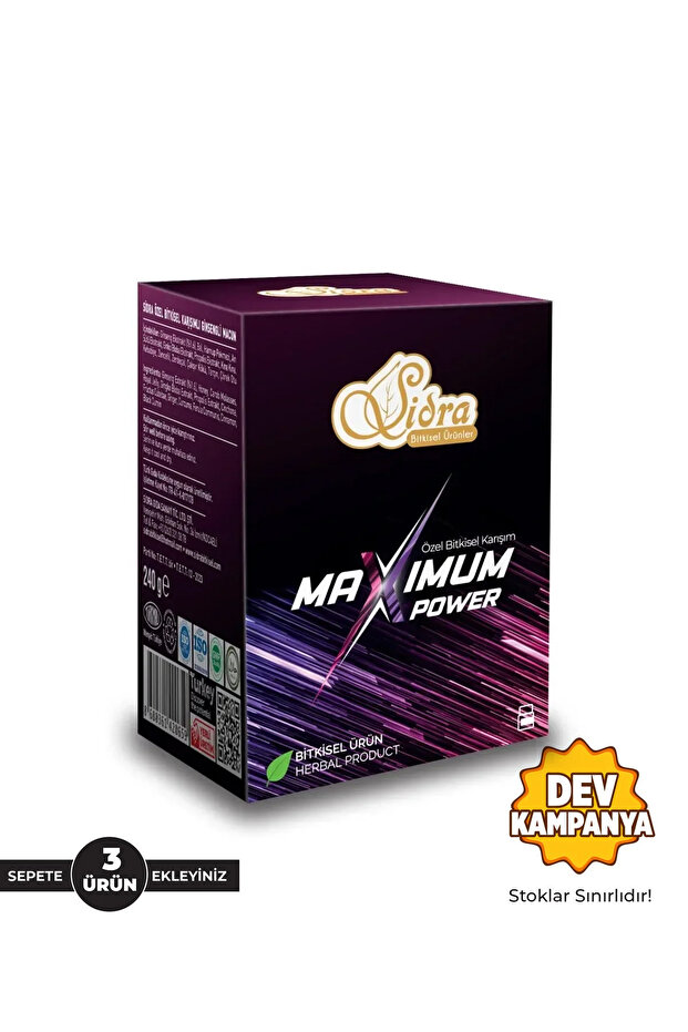 Maximum Power Ballı Bitki 240 gr Tek Kullanım Macun - 1