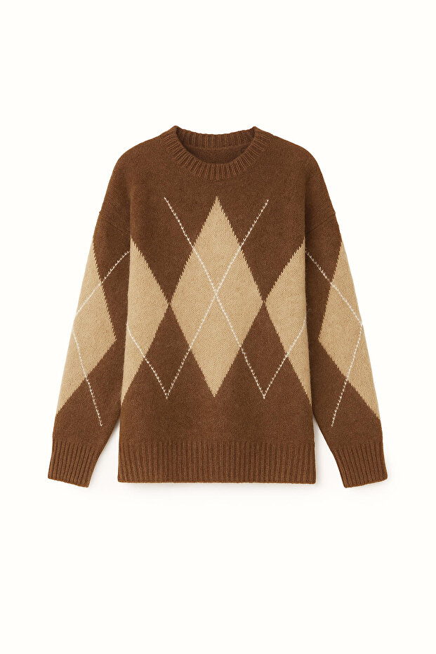 BAKLAVA PATTERNED KNIT SWEATER