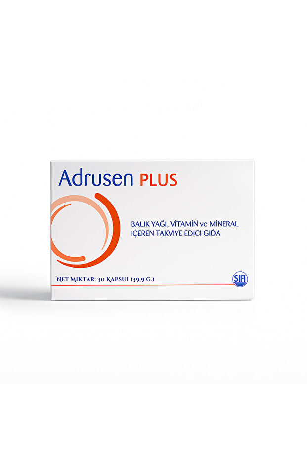 Adrusen Plus 30 Kapsül Balık Yağı İçeren Takviye Edici Gıda - 1