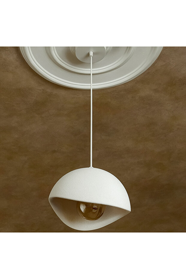 Ampul Hediyeli Sarkıt Avize Bohem Beton Görünüm Rustik E27 Modern Avize - 1