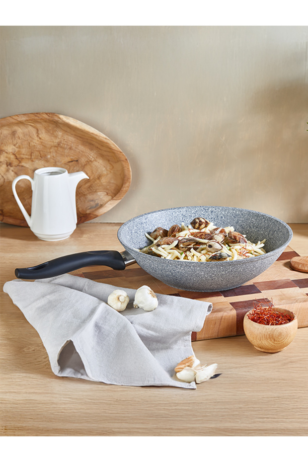 Granit Tava 28 CM Ve 28 CM Wok Tava - 1