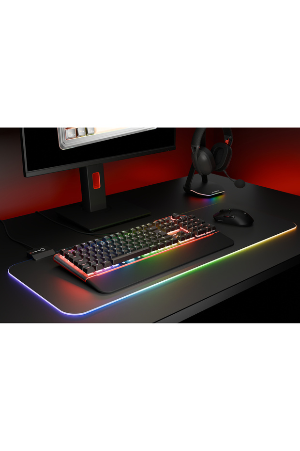 Hydra R6 Full Color RGB LED Gaming Pro Red Switch Mekanik Klavye - Beyaz - 4