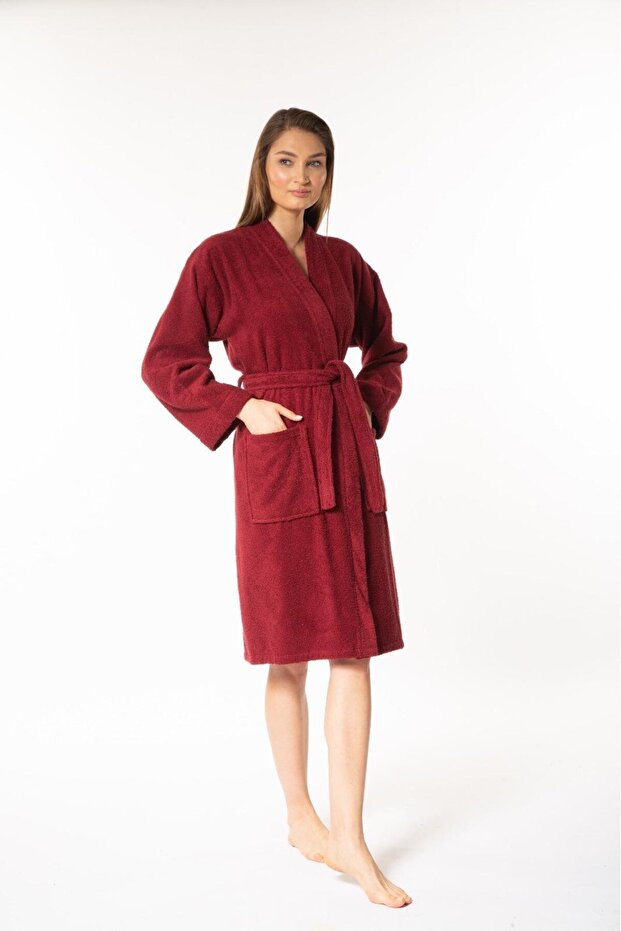 SOFT KİMONO YAKA BORNOZ - 2