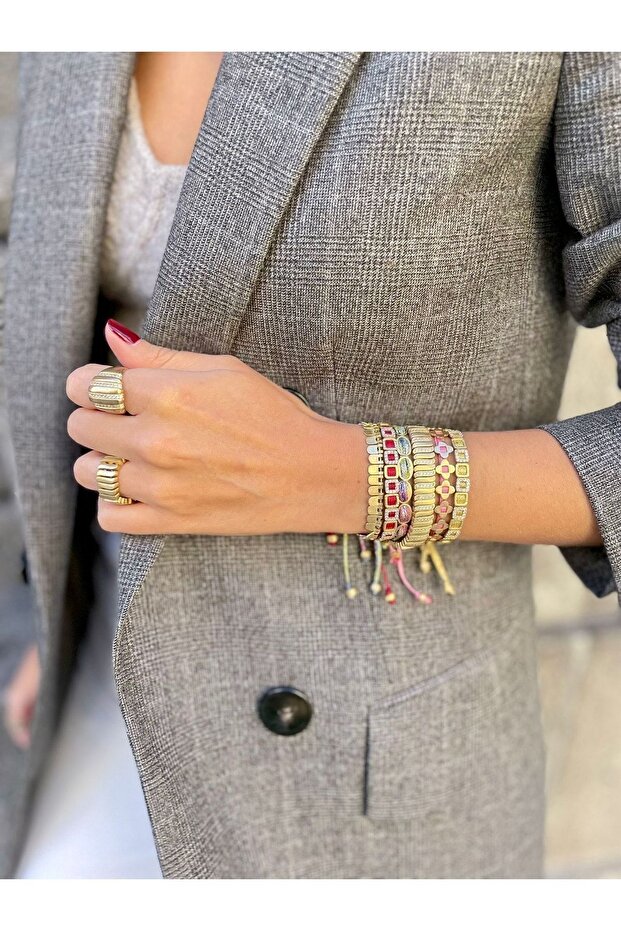 Bronz Fish Scale Bileklik - 4