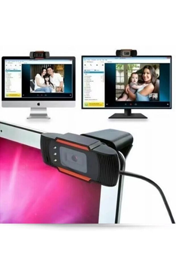 Tak Çalıştır 5 MP Mikrofonlu HD 720P Usb Webcam 1280x720 Pixel Optik Cam - 1