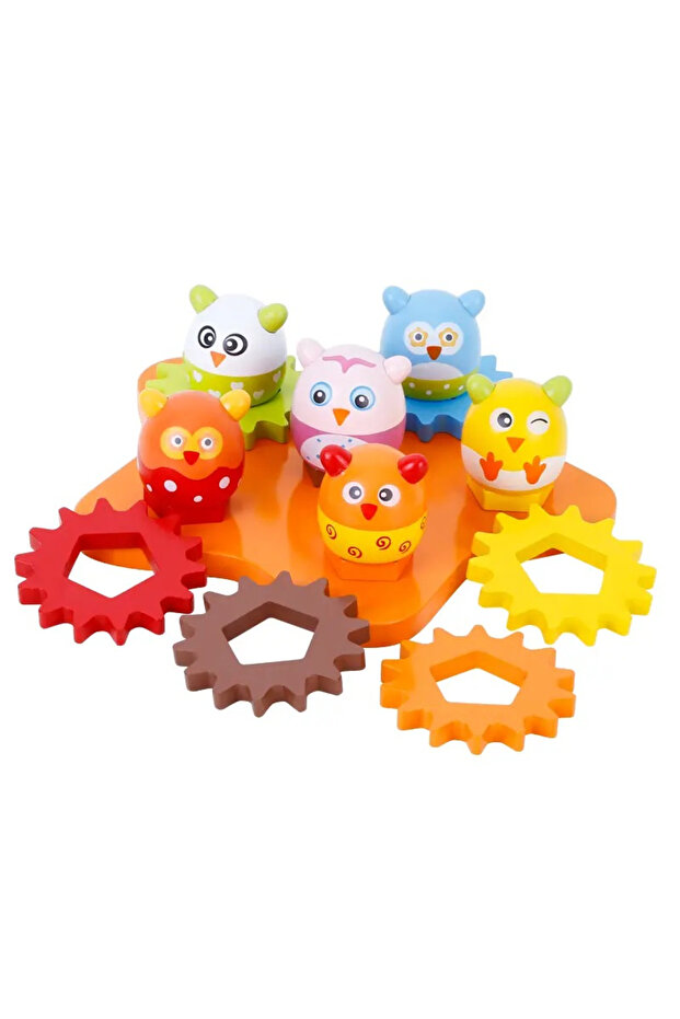 Skill Puzzle Game with Gears, Multicolor - 2