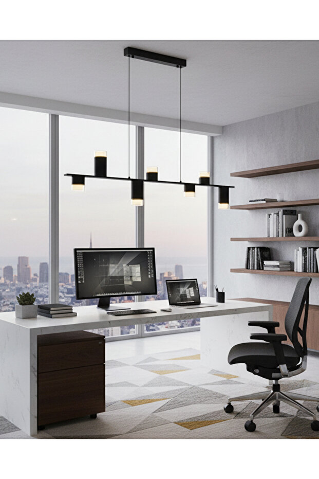 5036-7as Sarkıt Avize Mat Siyah - 6