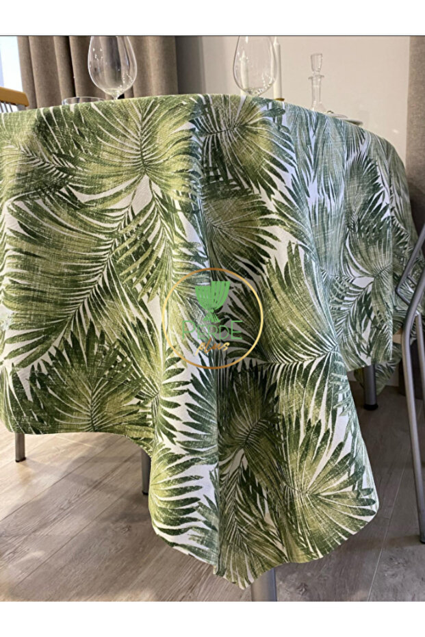Leaf Pattern Tablecloth, Decorative Dining Table Cloth - 4
