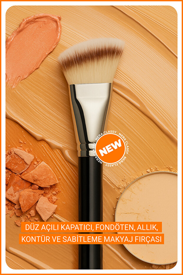 Professional Flat Angled Blush Brush - Blusher Brush - 3