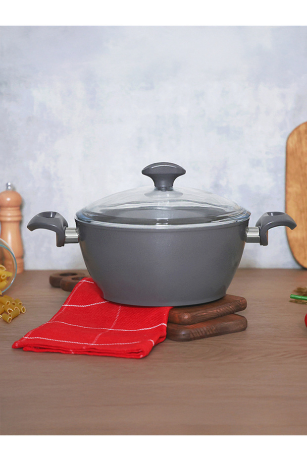 Serafit 22 cm Granit Seramik Kaplama Derin Tencere - 1