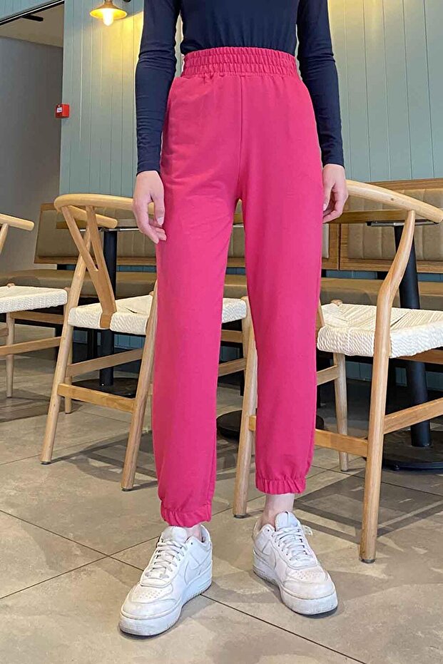 Plain Jogger Tracksuit Fuchsia
