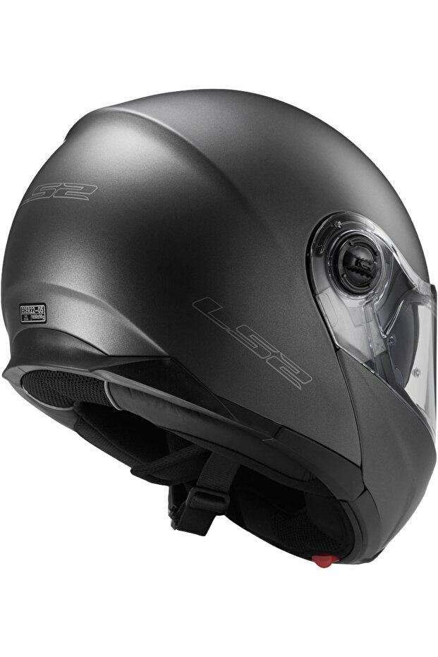 STROBE ÇENE AÇILIR KASK MAT TITANIUM - 1