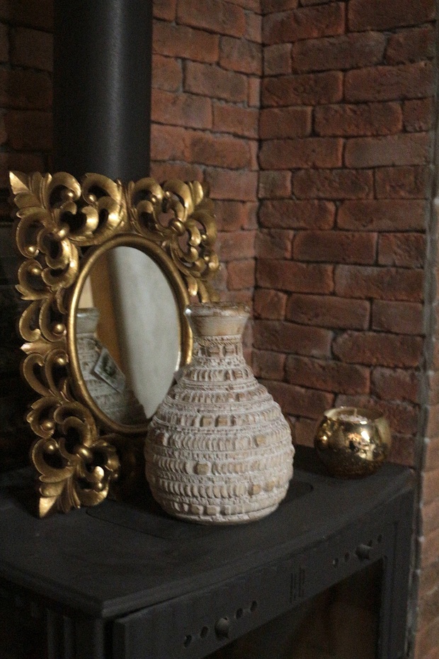 AHŞAP DEKORATİF VAZO 25CM - 6