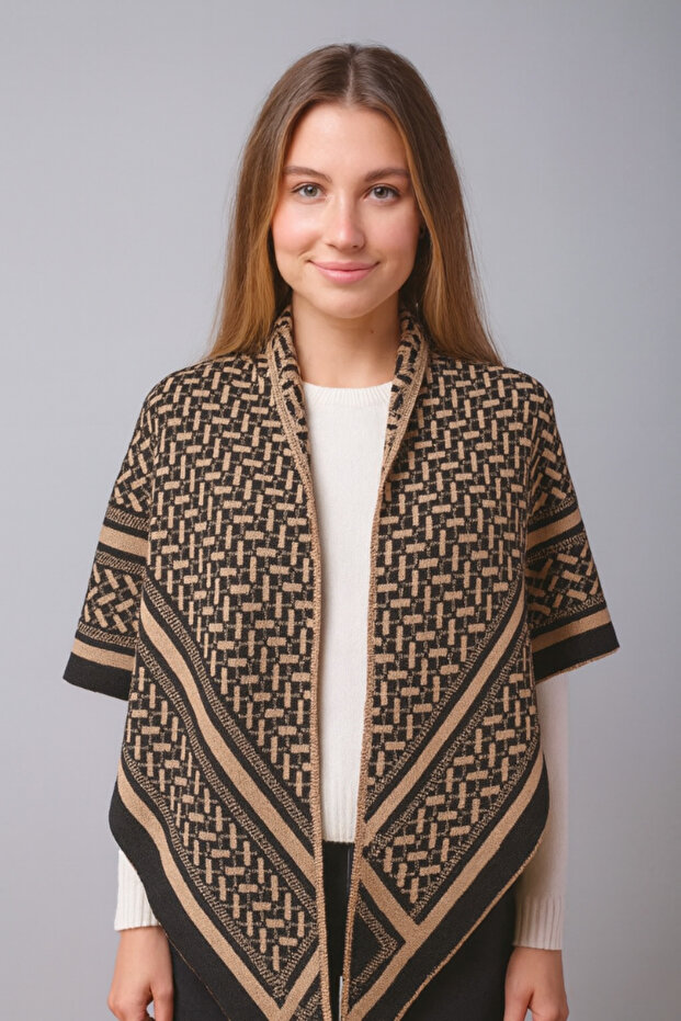 شال تريكو بنمط مثلث - 1