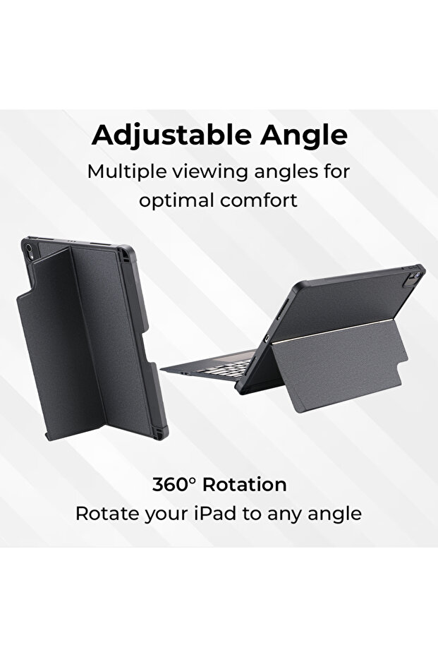 iPad Keyboard Case Folio Combo for 10.2"/Air 10.5" with Backlit Keyboard & Screen Protector - 3