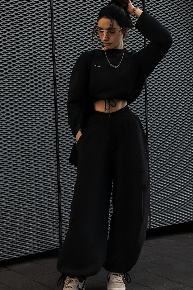 Baskılı Oversize Eşofman Takımı - 1