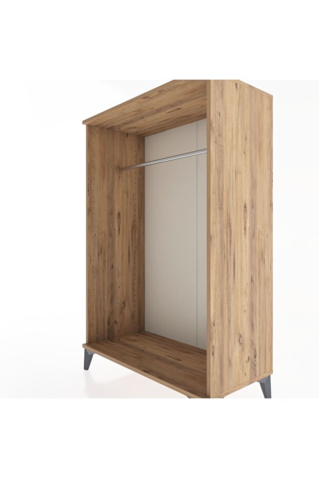 Hyperion Dolap Tek Askılı 88x44x134 Çam-Çam - 4