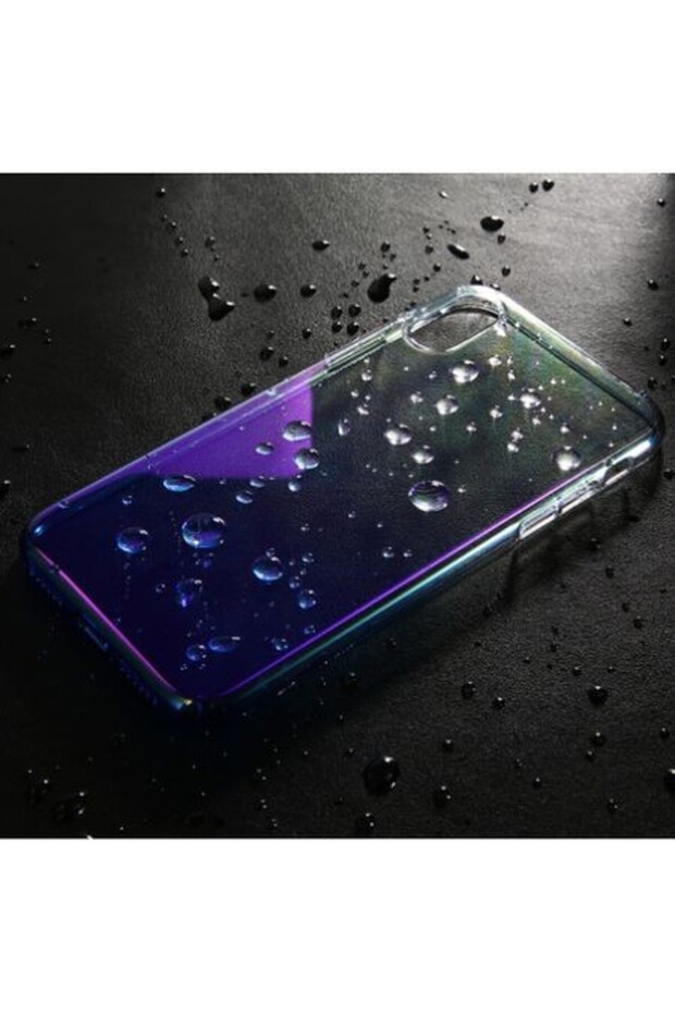 Husa Apple iPhone X Galvanizare Albastru - 3