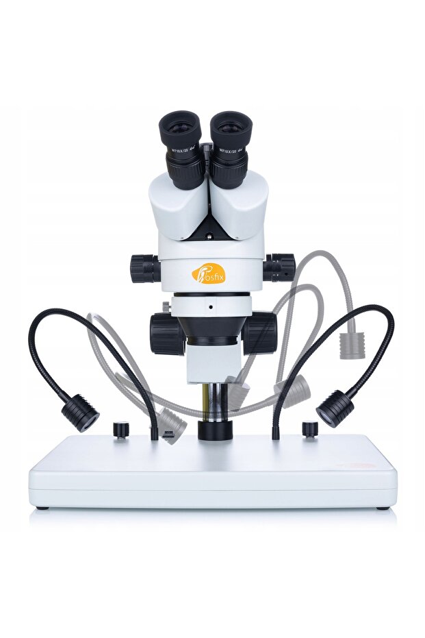 Mercury Pro Trinocular Microscope MSMP-T-POB | Zoom 7–45x, LED Illumination - 2