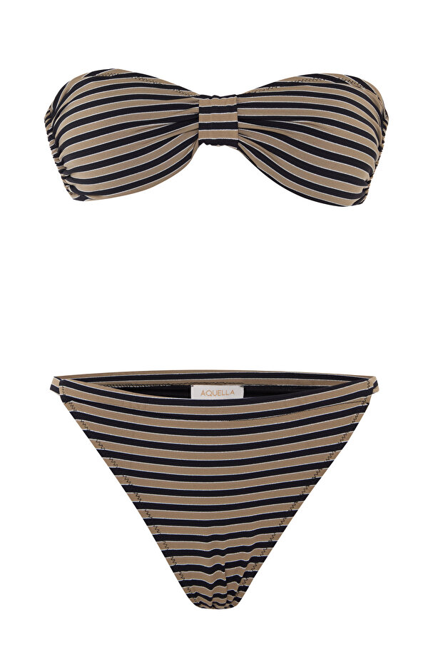 Stripe Straplez Bikini - 1