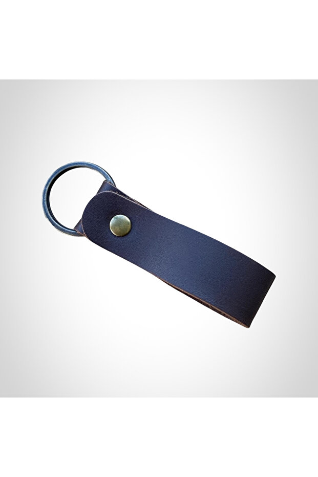 Genuine Leather Flat Keychain - 9573 Mix