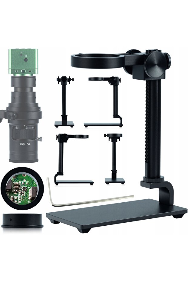 Zenthril Microscope Camera Set KMDRP-HDMI-VGA + Platform + 100X Objective - 8