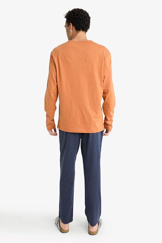 Pijama Takımı Regular Fit Uzun Kollu Üst Uzun Alt G2645AX25WN - 6