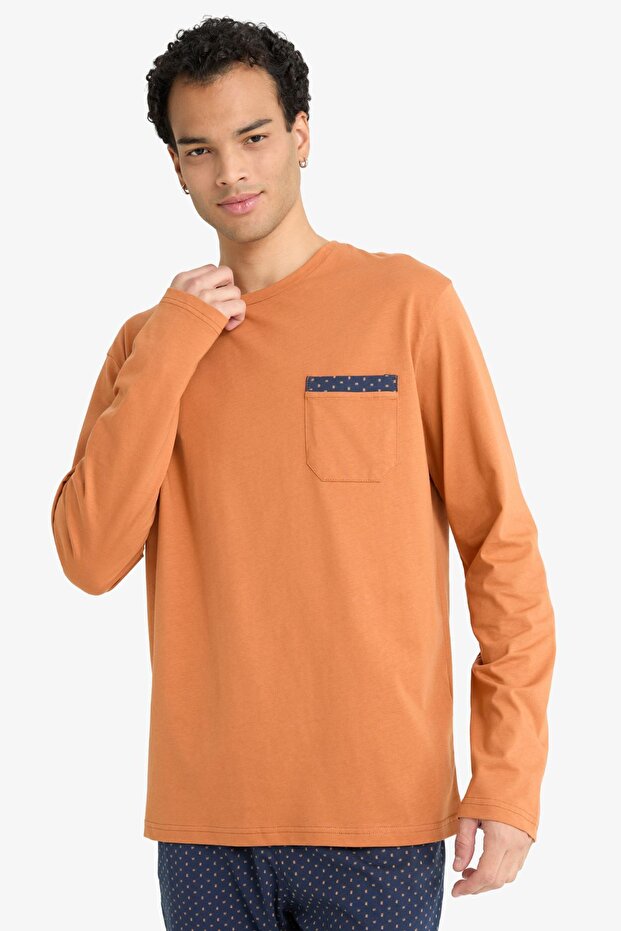 Pijama Takımı Regular Fit Uzun Kollu Üst Uzun Alt G2645AX25WN - 2