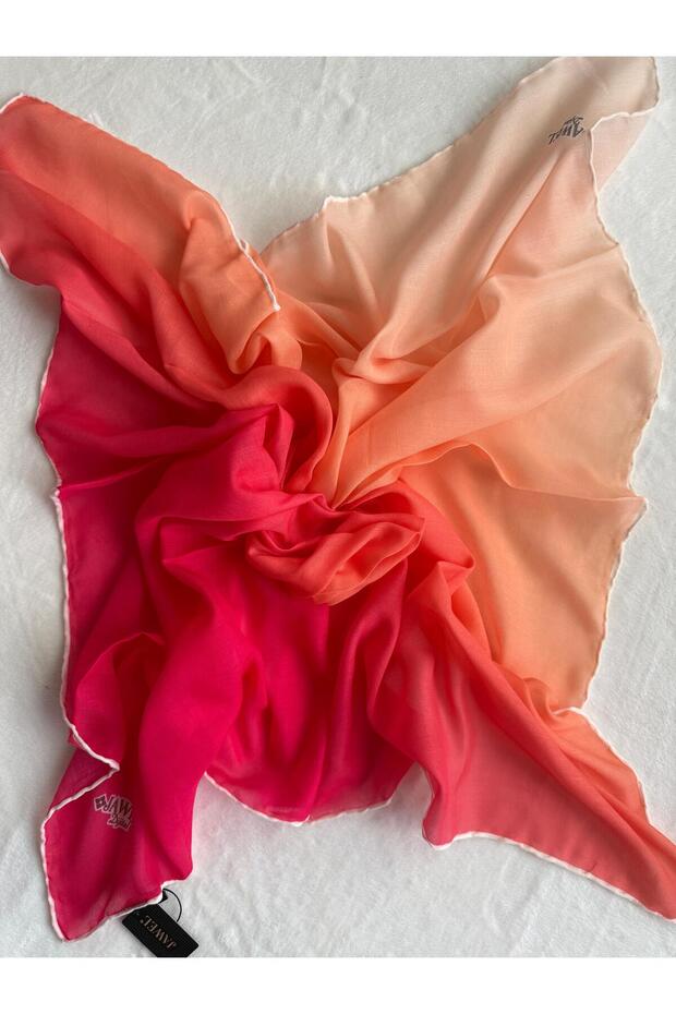 Mükemmel Renk Geçişlerine Sahip Soft Pamuk Çift Renkli Eşarp 90*90cm - 3